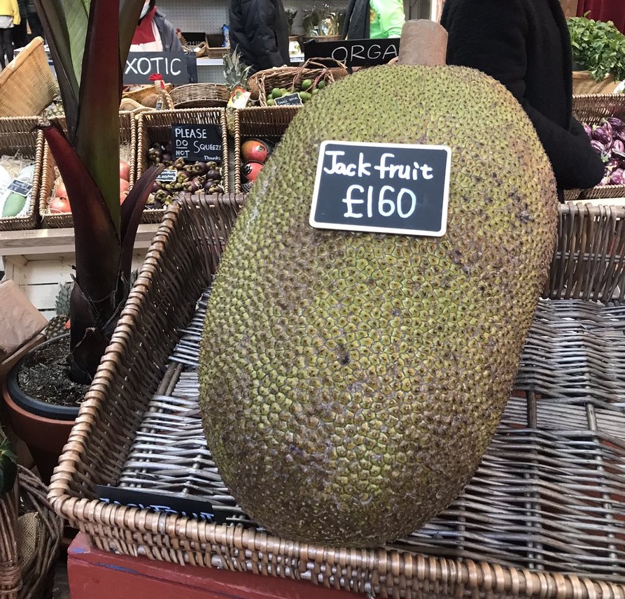 本地很常见 到伦敦变天价水果 一只菠萝蜜卖160英镑(RM910.74)! - 农牧世界